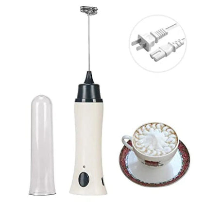 Heavy Duty 2 in 1 Rechargeable + Direct Power Milk Frother Coffee Beater