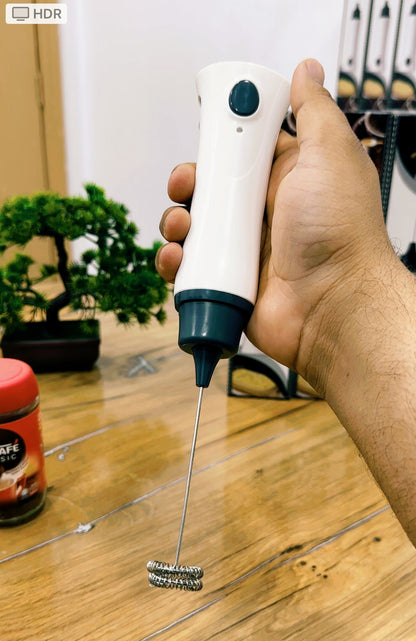 Heavy Duty 2 in 1 Rechargeable + Direct Power Milk Frother Coffee Beater