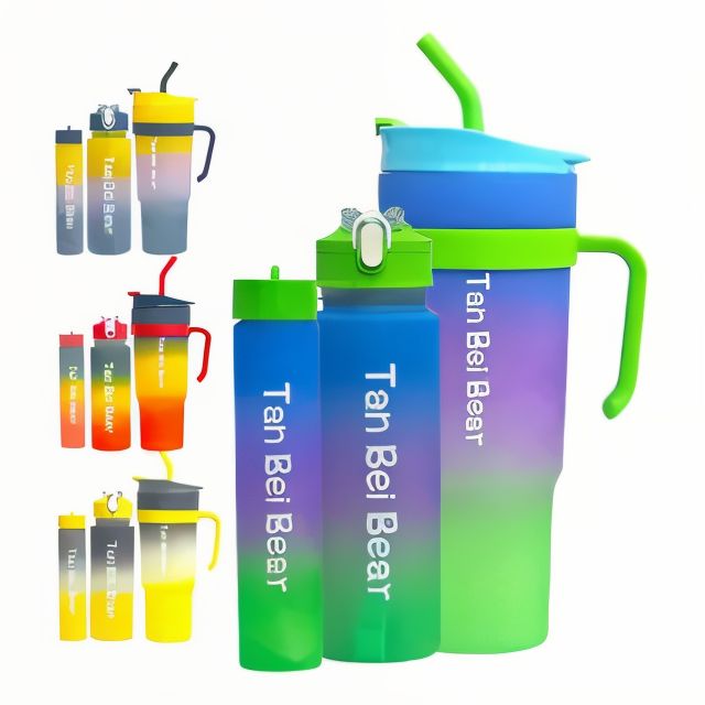 Pack of 3pcs Water Bottle RanBeiBear Tumbler Set