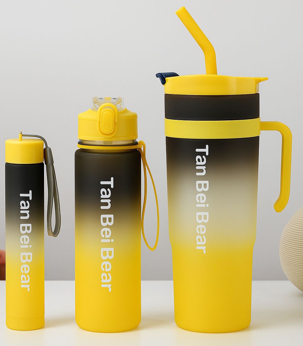 Pack of 3pcs Water Bottle RanBeiBear Tumbler Set
